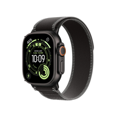 Apple Watch Ultra 3 (49mm) GPS + Cellular Black Titanium Case With Black/ Charcoal Trail Loop