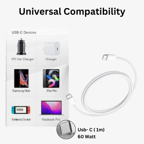 iPhone Original Cable Type  C to Type C 60 Watt ( 1m )