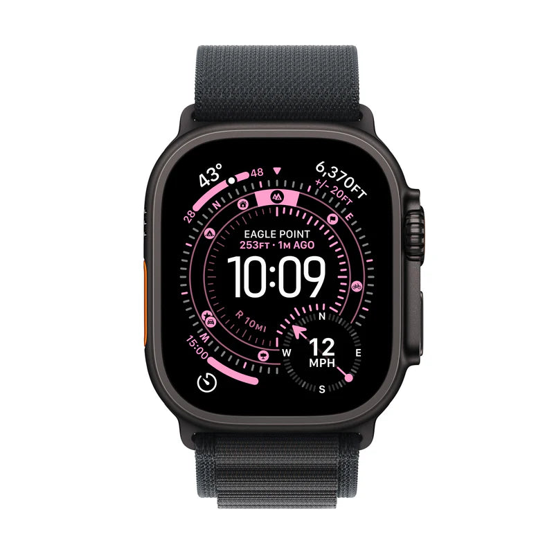 Apple Watch Ultra 3 (49mm) GPS + Cellular Black Titanium Case Black Alpine Loop