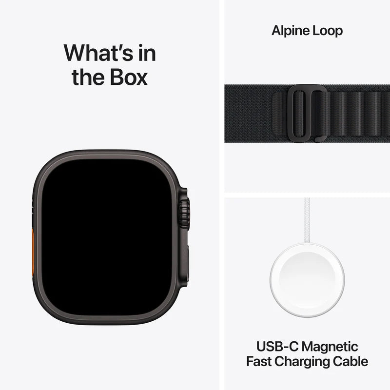 Apple Watch Ultra 3 (49mm) GPS + Cellular Black Titanium Case Black Alpine Loop