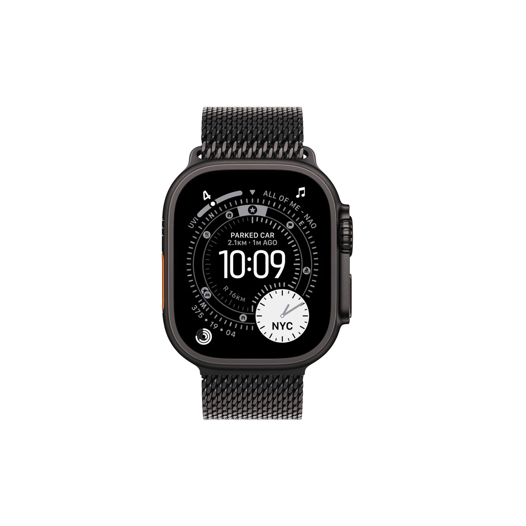 Apple Watch Ultra 3 GPS+ Cellular (49mm) Black Titanium Case With Black Milanese Loop
