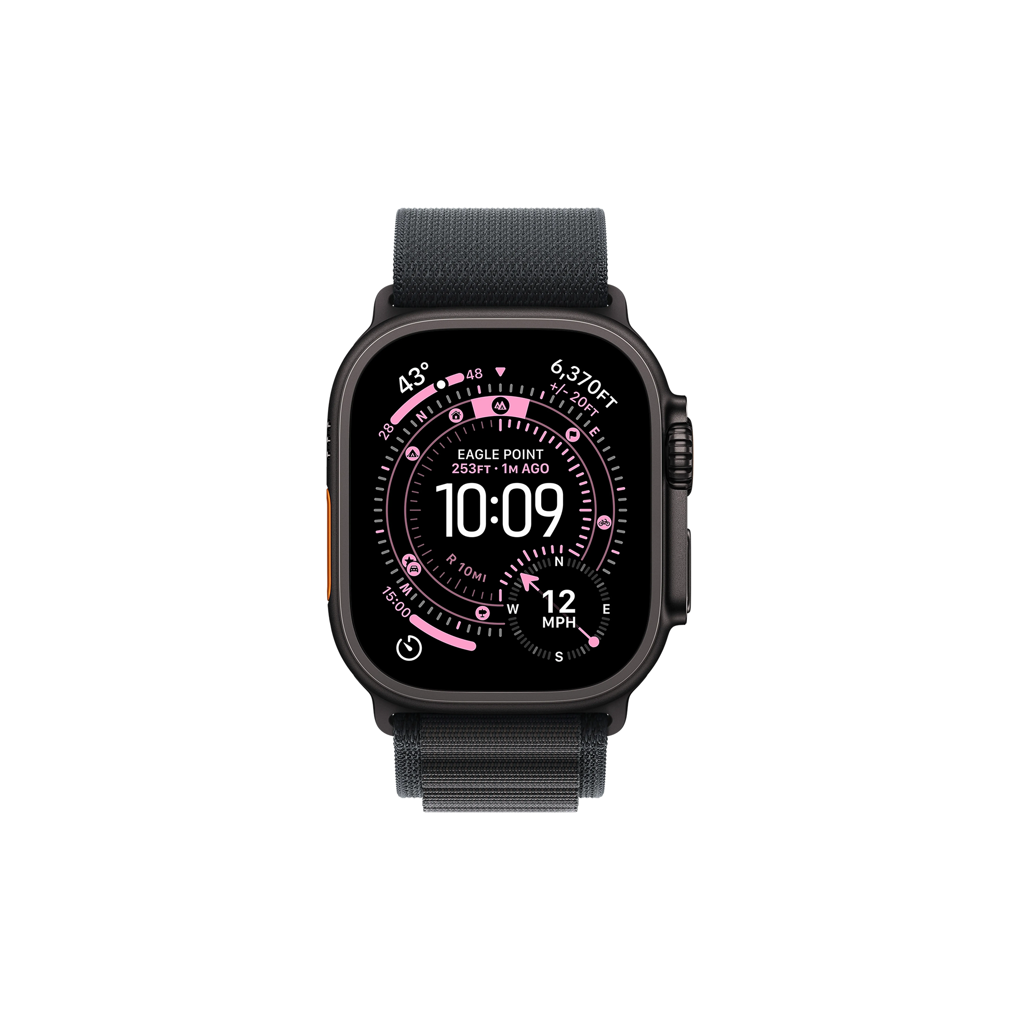 Apple Watch Ultra 3 (49mm) GPS + Cellular Black Titanium Case with Black Alpine Loop