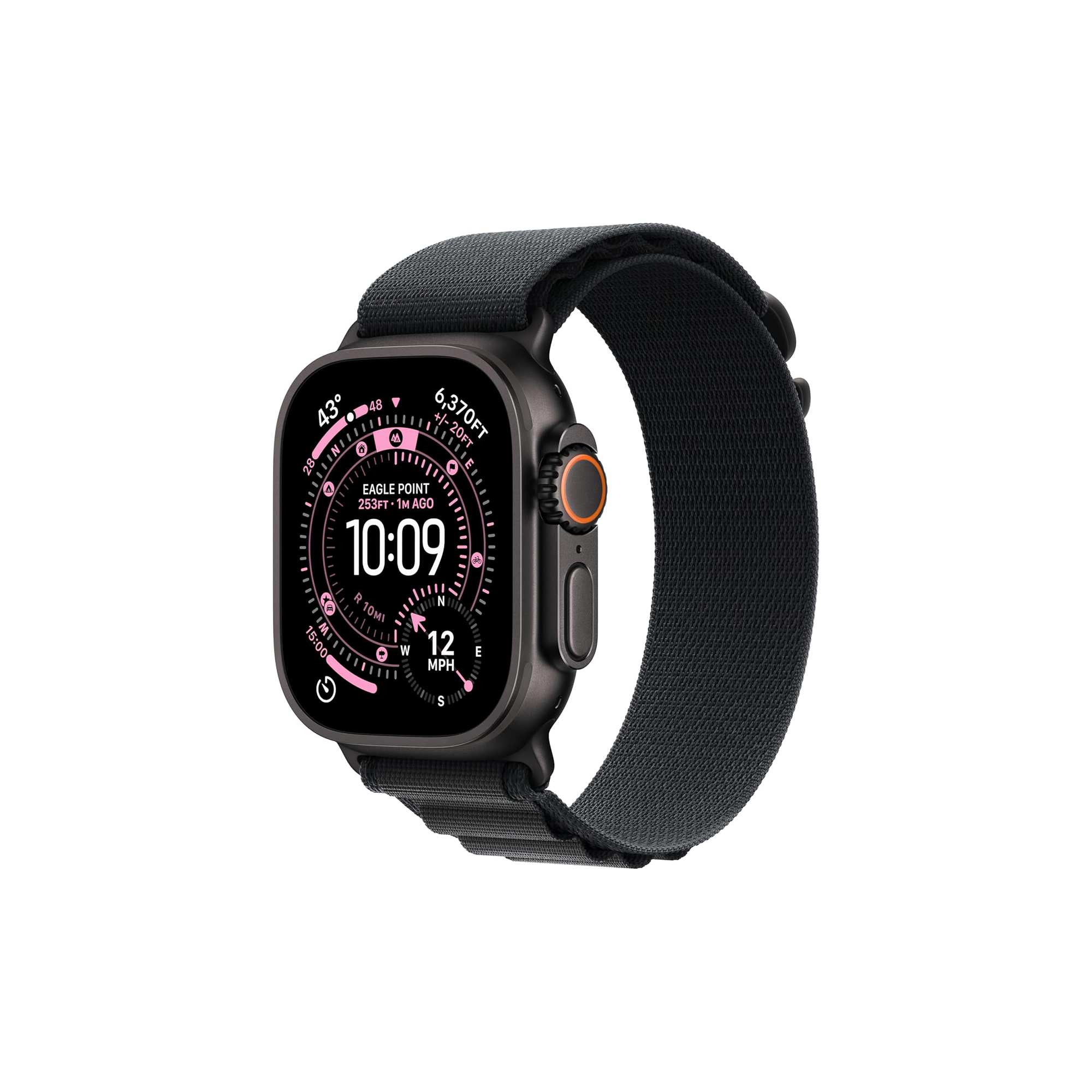 Apple Watch Ultra 3 (49mm) GPS + Cellular Black Titanium Case with Black Alpine Loop