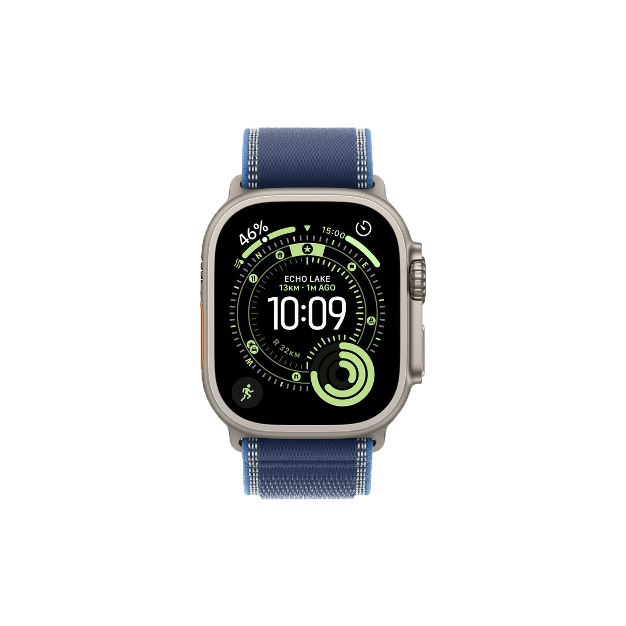 Apple Watch Ultra 3 (49mm) GPS + Cellular Natural Titanium Case With Blue/ Bright Blue Trail Loop