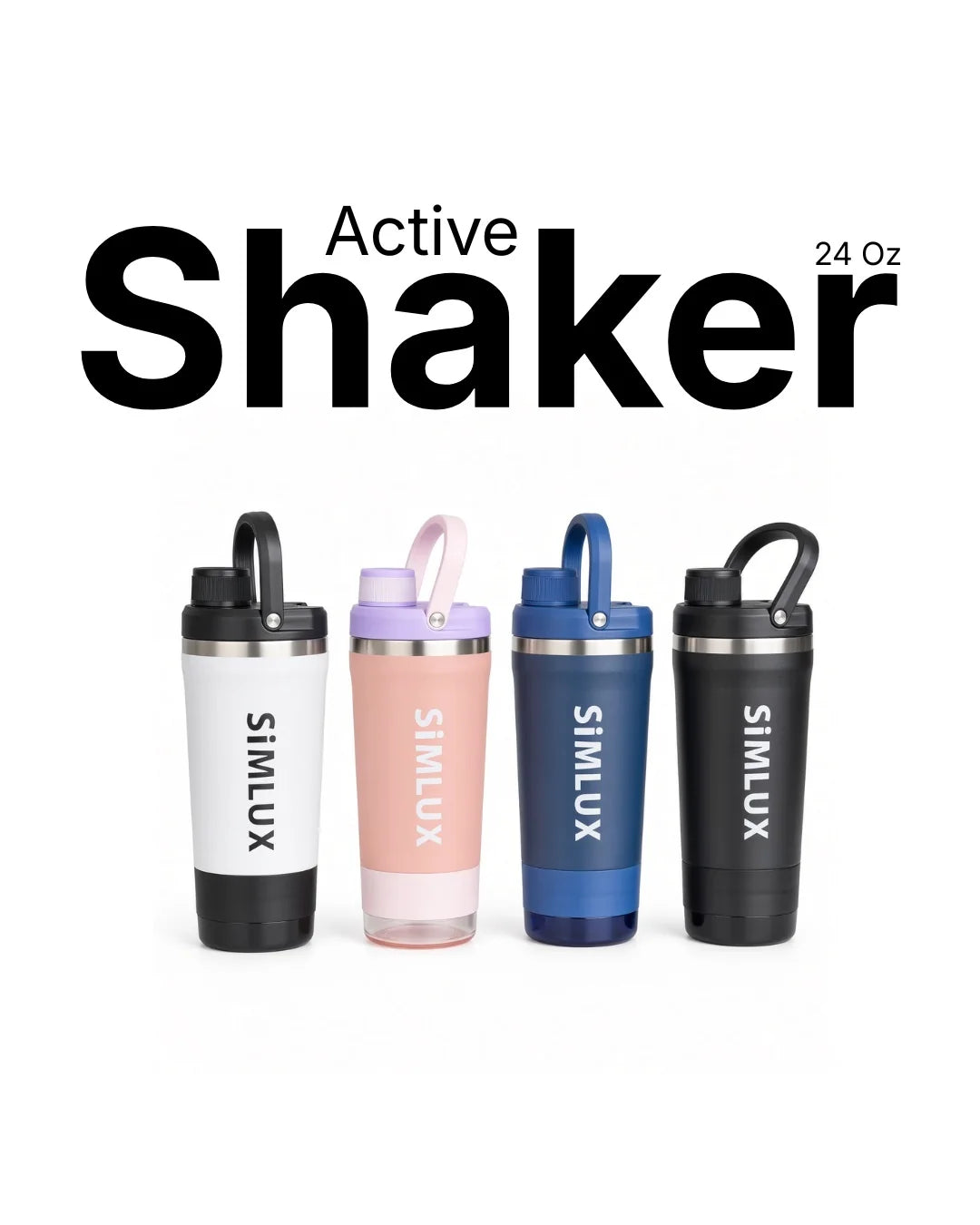 SiMLUX Shaker Bottle , 24oz